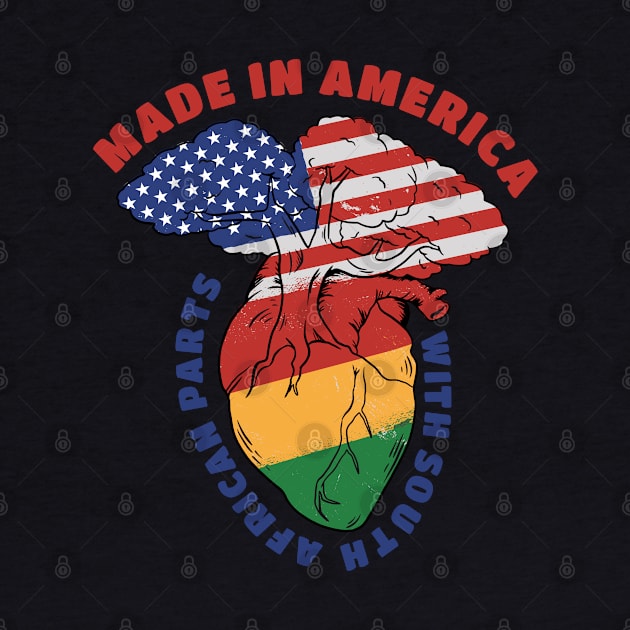 Made In America With South Arfican Parts, Blackish by Promen Shirts